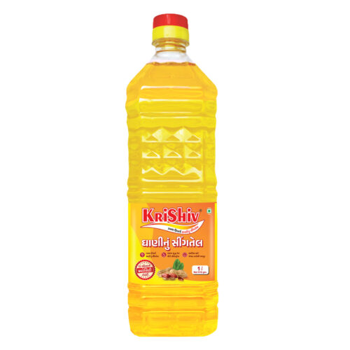 krishiv groundnut oil 1l bottle